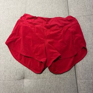 lululemon athletica Vibrant Red Women's Athletic Shorts